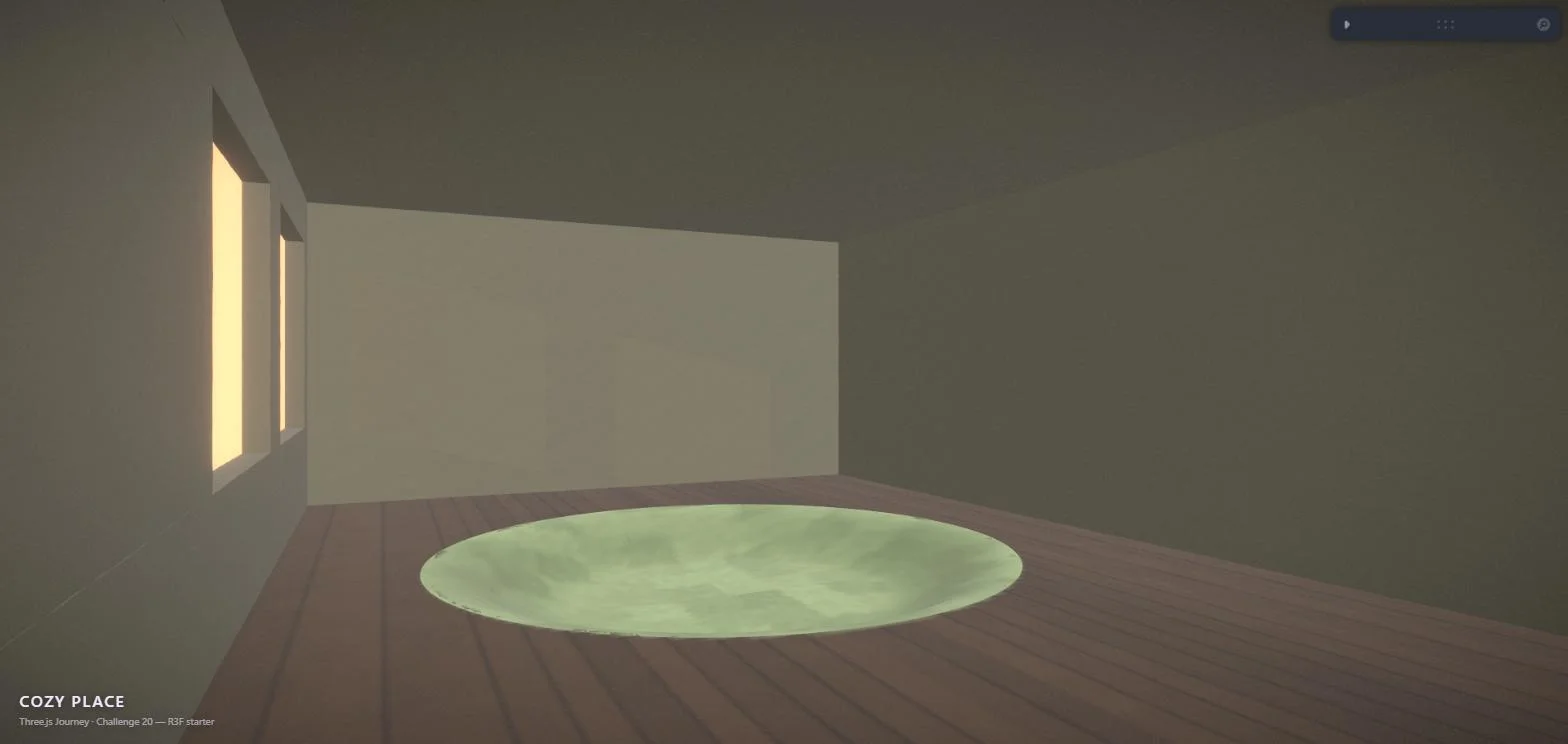 Cozy place - Starting point Visuel Starting point du projet Cozy place