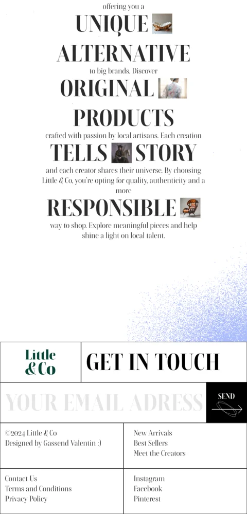 Visuel Point de départ du projet Little and Co