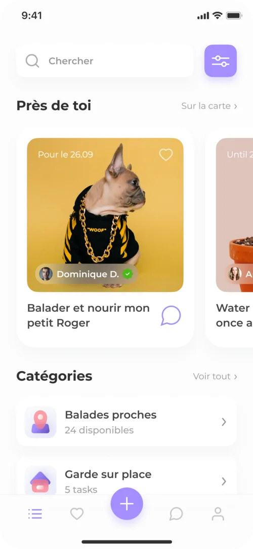 Visuel La problématique du projet Wooof App