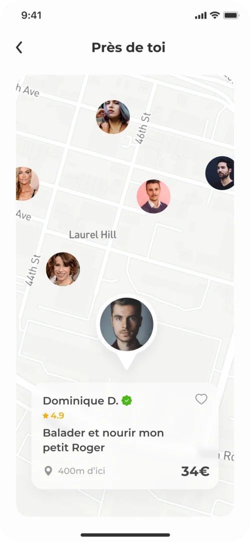 Visuel Conception du projet Wooof App