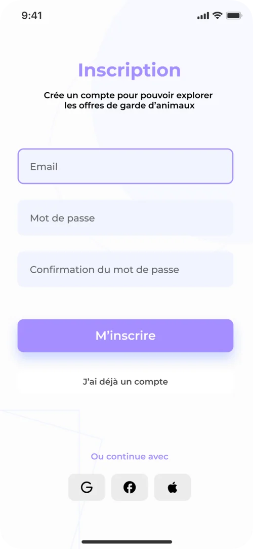 Visuel La problématique du projet Wooof App